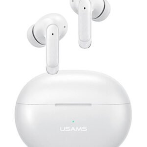 USAMS earphones με θήκη φόρτισης US-XD19, TWS, ENC, Φ13mm, λευκά