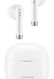 USAMS earphones IA04 με θήκη φόρτισης, True Wireless, Φ13mm, λευκά