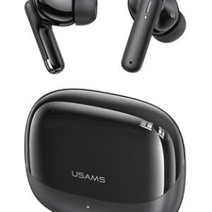 USAMS earphones με θήκη φόρτισης IF27, TWS, Φ13mm, 25/250mAh, μαύρα