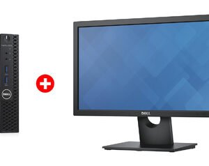 DELL PC OptiPlex 3050 Micro, Refurbished Grade A Repainted, i5-7500T, 8/256GB M.2, με οθόνη E2016H GB, με βάση