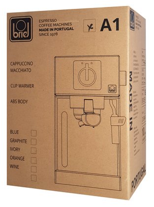 BRIEL μηχανή espresso A1, 1000W, 20 bar, μαύρη - Image 4
