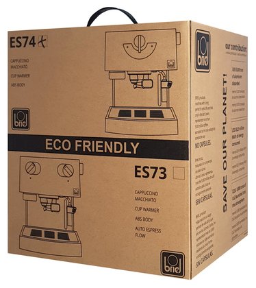 BRIEL μηχανή espresso ES74, 20 bar, μαύρη - Image 3