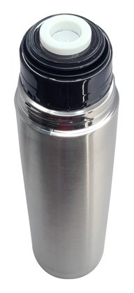 BRUNO θερμός BRN-0069, με καπάκι-κύπελλο, anti-slip, 1000ml, ασημί - Image 2