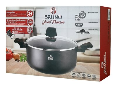 BRUNO κατσαρόλα Granit Premium BRN-0121 με αντικολλητική επίστρωση, 24cm - Image 6