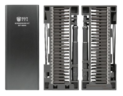 BEST σετ εργαλείων με κατσαβίδια ακριβείας BST-8934A, κασετίνα, 50τμχ - Image 3