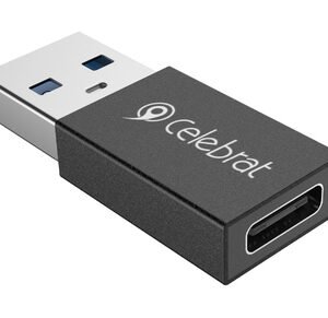 CELEBRAT αντάπτορας USB 3.0 σε USB-C CA-01, 3A, 5Gbps, μαύρος