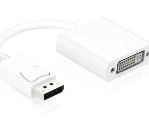 POWERTECH αντάπτορας DisplayPort σε DVI 24+5 CAB-DP005, 0.20m, λευκός