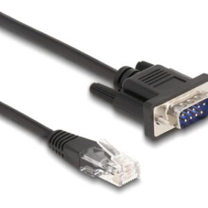 POWERTECH καλώδιο serial RS-232 σε RJ45 CAB-G040, 30cm, μαύρο