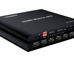 HDMI matrix switch CAB-H155 με τηλεχειριστήριο, 4 σε 2, 8K/60Hz, μαύρο