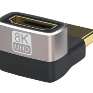 POWERTECH αντάπτορας HDMI 2.1 CAB-H159, 8K/60Hz, γωνιακός, μαύρος