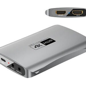 POWERTECH video capture CAB-H166, HDMI/USB-C σύνδεση, 4K/60Hz, γκρι