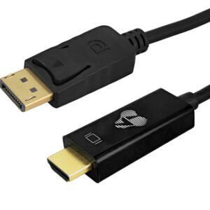 POWERTECH καλώδιο DisplayPort σε HDMI CAB-H183, 4K/30Hz, 21.6 Gbps, 1.5m, μαύρο