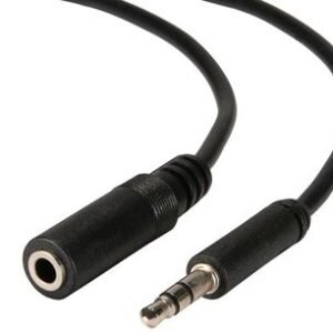 POWERTECH καλώδιο 3.5mm αρσενικό σε θηλυκό CAB-J010, 5m, μαύρο