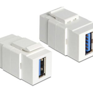 POWERTECH USB 3.0 adapter CAB-N152 για patch panel, λευκό