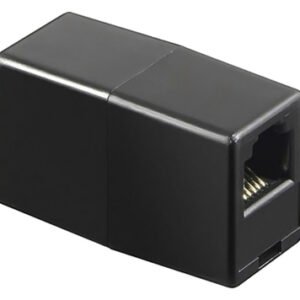 POWERTECH σύνδεσμος (μούφα) RJ45 UTP CAB-N181, 8p8c, μαύρος, 5τμχ