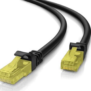 POWERTECH καλώδιο U/UTP Cat 5e CAB-N213, CCA 26AWG 0.4mm, 1m, μαύρο