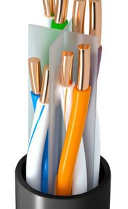 POWERTECH καλώδιο δικτύου CAB-N293, Cat 6 U/UTP, CCA, 24AWG, 100m, μαύρο