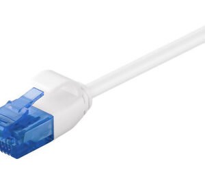 POWERTECH καλώδιο δικτύου CAB-N320, Cat 6 U/UTP, slim, copper, 3m, λευκό