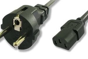 POWERTECH καλώδιο τροφοδοσίας CAB-P006, 3x 1mm², cooper, 1.5m, μαύρο