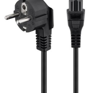 POWERTECH καλώδιο τροφοδοσίας CAB-P027, CCA, 3x 0.75mm, 1.5m, μαύρο
