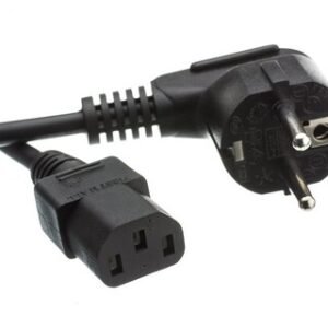 POWERTECH καλώδιο τροφοδοσίας CAB-P028, 3x 0.50mm, 1.5m, μαύρο, 10τμχ