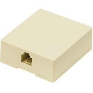 POWERTECH Πρίζα τηλεφώνου CAB-T027, RJ11 6p4c, μπεζ