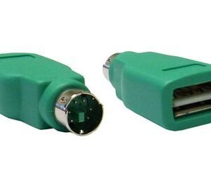 POWERTECH αντάπτορας USB 2.0 θηλυκό σε PS2 αρσενικό CAB-U021, πράσινος