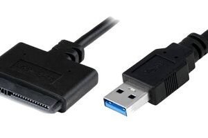 POWERTECH καλώδιο σύνδεσης HDD/SSD CAB-U032, USB 3.0 σε SATA 20cm, μαύρο