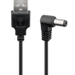 POWERTECH καλώδιο USB σε DC 5.5x2.5mm CAB-U121, copper, 1.5m, μαύρο