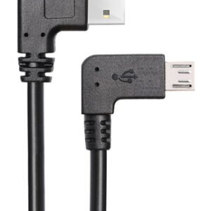 POWERTECH καλώδιο USB σε USB Micro CAB-U132, 90°, Easy USB, 0.5m, μαύρο