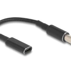 POWERTECH καλώδιο τροφοδοσίας CAB-UC074, USB-C σε HP 7.4x5.0mm, μαύρο