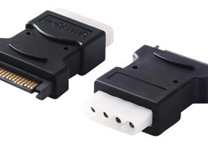 POWERTECH αντάπτορας SATA 15-Pin (M) σε 4-Pin Molex CAB-W015