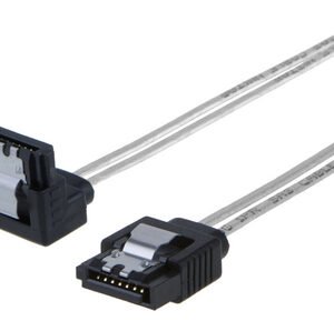 POWERTECH Καλώδιο SATA III 7pin σε 7pin 90° CAB-W033, flat, 0.5m