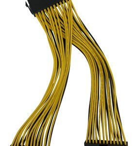 POWERTECH καλώδιο μητρικής 24pin σε 2x 24pin CAB-W042, 0.20m