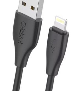 CELEBRAT καλώδιο Lightning σε USB CB-31, 3A, 480Mbps, 1m, μαύρο