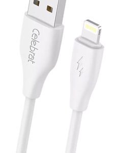 CELEBRAT καλώδιο Lightning σε USB CB-31, 3A, 480Mbps, 1m, λευκό