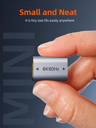 CABLETIME αντάπτορας HDMI CT-HEF8K-AG, 8K/60Hz, 4K/120Hz, 48 Gbps, γκρι - Image 5