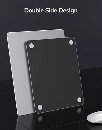 CABLETIME μεταλλικό mouse pad CT-MP24-AS, 246x202x2mm, ασημί & μαύρο - Image 2