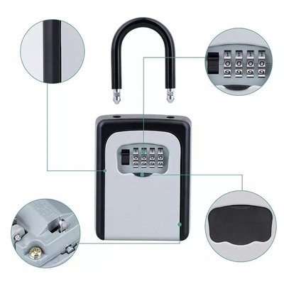 C-TECH κλειδοθήκη με λαιμό CTL-0023, συνδυασμού 4 ψηφίων, 9.2x4.2x11.6cm, 473gr - Image 3