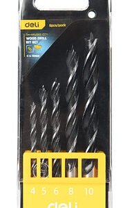 DELI σετ τρυπάνια DH-MGZ005-ED1 για ξύλο, 4-10mm, 5τμχ