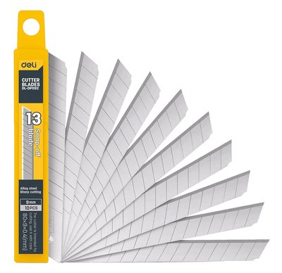DELI ανταλλακτικές λεπίδες DL-DP092 για κοπίδι, 9mm, 10τμχ