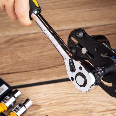 DELI σετ καστάνια με καρυδάκια DL2012T, 45 δόντια, 1/2", 254mm, 12τμχ - Image 2