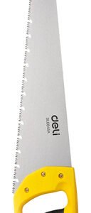 DELI πριόνι ξύλου DL6845A με εργονομική λαβή, 450mm, κίτρινο