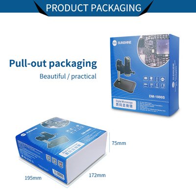 SUNSHINE ψηφιακό μικροσκόπιο DM-1000S, 50x-1000x, USB, LED - Image 4