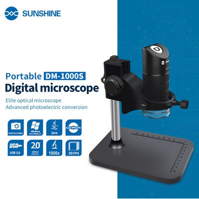 SUNSHINE ψηφιακό μικροσκόπιο DM-1000S, 50x-1000x, USB, LED - Image 5