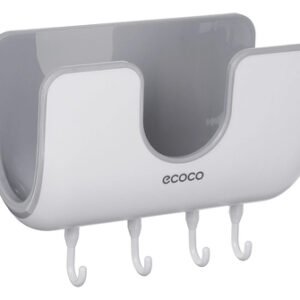 ECOCO βάση τοίχου για κουζίνα E1813, 20 x 9.5 x 12.5cm, λευκή-γκρι