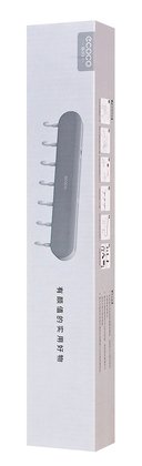 ECOCO κρεμάστρα κουζίνας E2027 με 7 γάντζους, 3.8x6x30cm, γκρι - Image 4