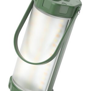 GLOCUSENT LED φανάρι GLCSNTCL001G, επαναφορτιζόμενο, έως 1200lm, IP68, πράσινο