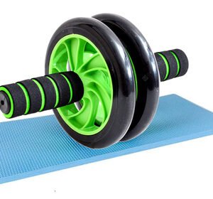 Ρόδα κοιλιακών AB Wheel GYM-0001, μαύρο-πράσινο