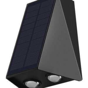 POWERTECH LED ηλιακό φωτιστικό τοίχου HLL-0129, 1.5W, 6500K, 1300mAh